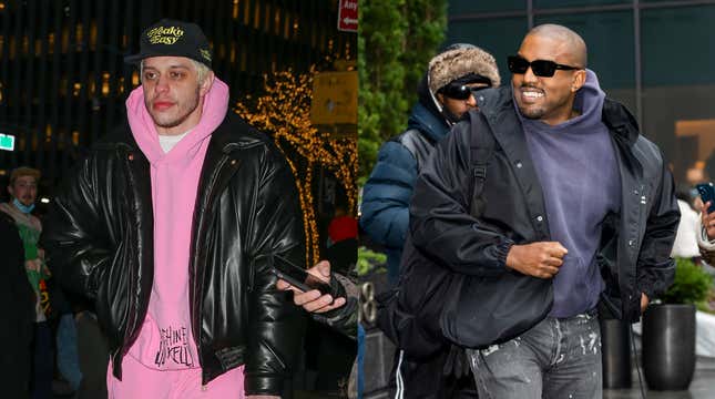 Image for article titled Kanye Wants to Kick Pete Davidson’s Ass: Reports