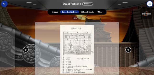 Image for article titled Capcom’s 40th Anniversary Website Lets You Play Street Fighter II in Your Browser