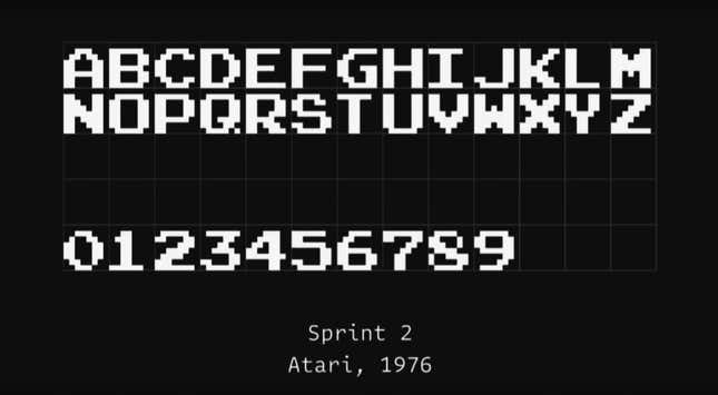 Sprint2, the “Helvetica” of retro arcade game typography