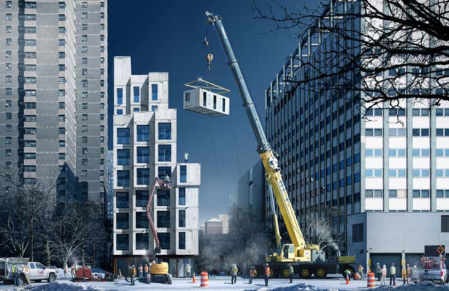 Image for article titled New York City unveils its vision for micro-apartments under 400 sq. ft.