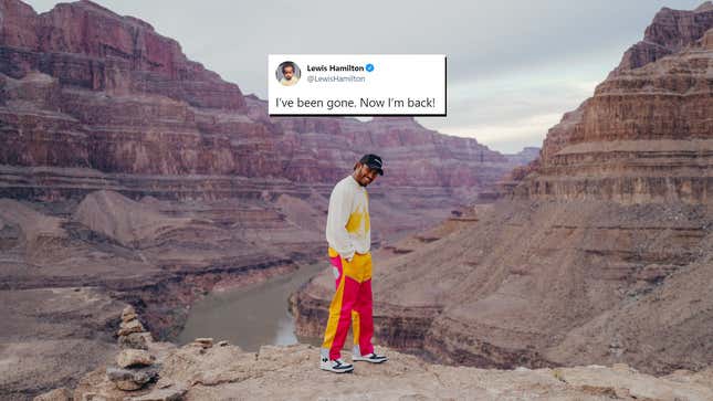 Image for article titled Lewis Hamilton Returns From Social Media Hiatus