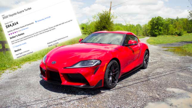 Image for article titled Here Come the Big Dealer Markups on the 2020 Toyota Supra