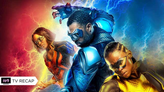 China Anne McClain as Lightning, Cress Williams as Black Lightning, and Nafessa Willians as Thunder.