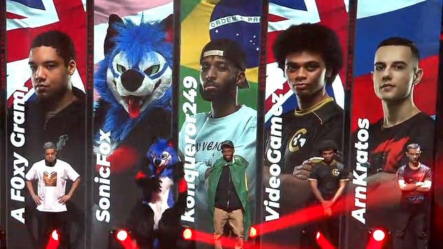 Well, at least SonicFox is wearing a mask.