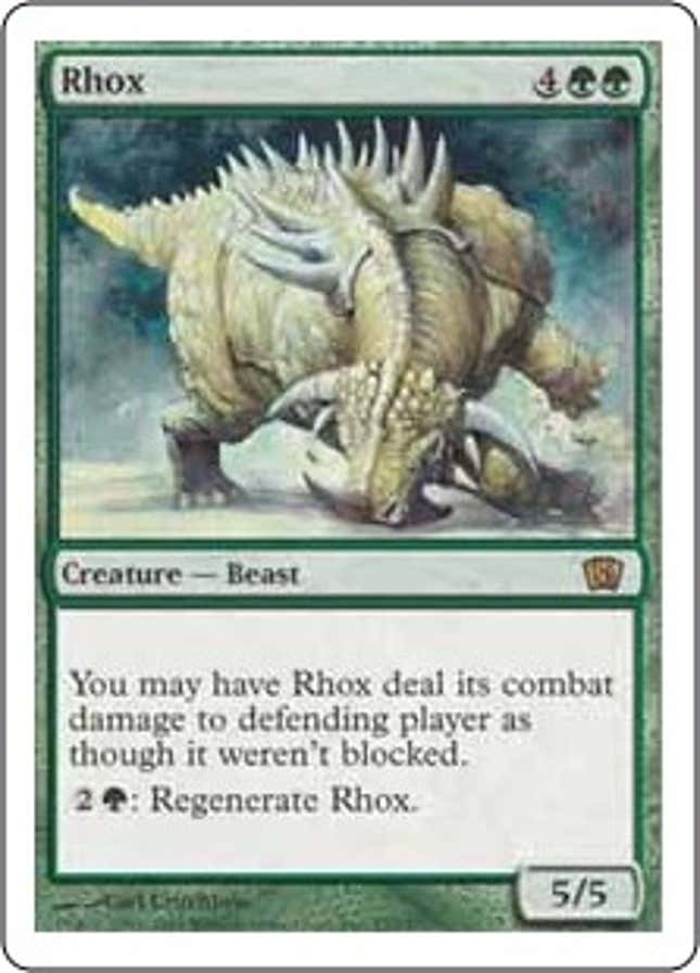 Rhox, carta “Rara” de octava edición.