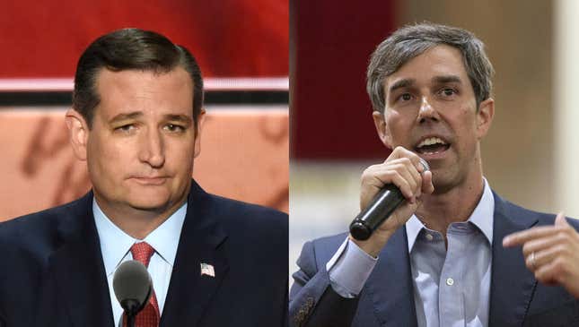 Image for article titled Ted Cruz Vs. Beto O’Rourke