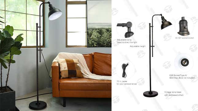 CO-Z Industrial Floor Lamp | $60 | Clip the coupon on the page and use the code 5JW2PYD9 at checkout