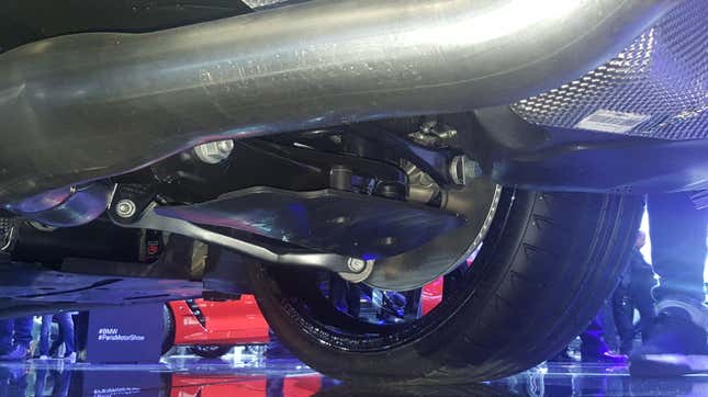 2019 BMW 3 Series rear suspension aero guides