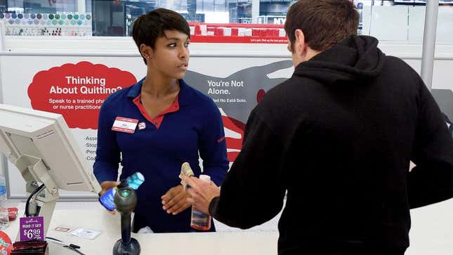 Image for article titled CVS Cashier Can’t Wait To Accept $20 Bill From Customer Purchasing 3 Different Cough Medications