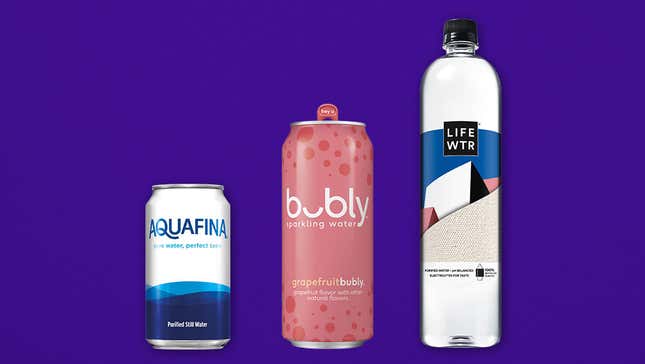 Image for article titled Bubly, Aquafina waters ditch plastic packaging