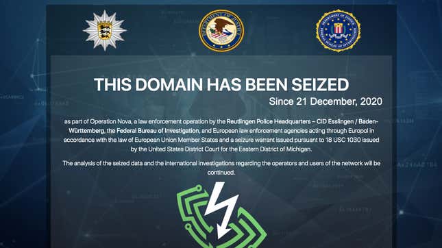 Image for article titled Global Law Enforcement Seizes VPN Network Favored By Cybercriminals