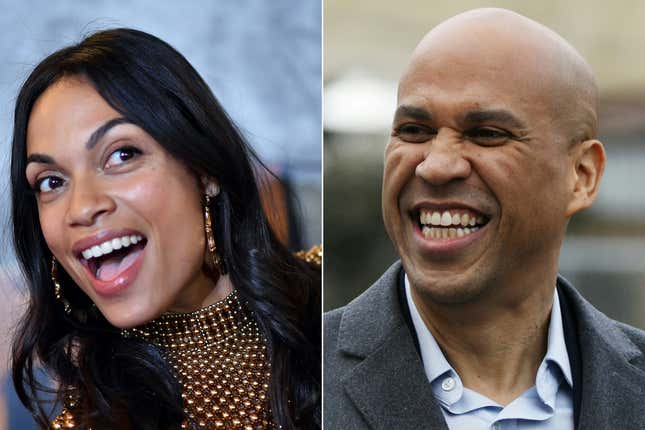 Image for article titled Make It Last Forever: Cory Booker Says Relationship With Rosario Dawson Is the Real Deal