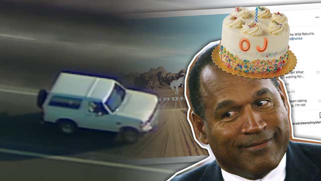 Image for article titled Ford&#39;s Going To Release The New Bronco On OJ&#39;s Birthday And It&#39;s Either Brilliant Or Moronic Or Both