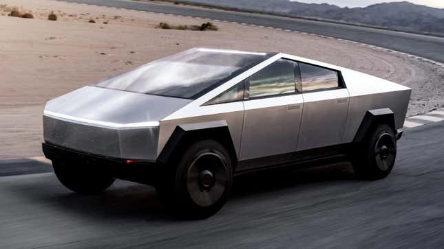 Image for article titled The Tesla Cybertruck Is A Brutal, Angular Beast With Unbelievable Specs