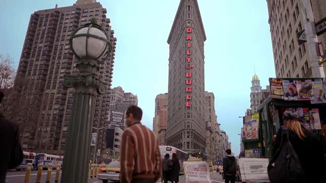The Daily Bugle, as seen in the Raimi Spider-Man movies, doesn’t make much sense now.