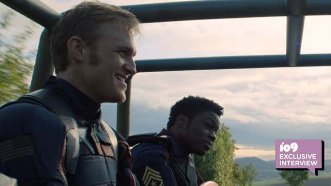 John Walker (Wyatt Russell) and  Lemar Hoskins (Clé Bennett) in The Falcon and the Winter Soldier.
