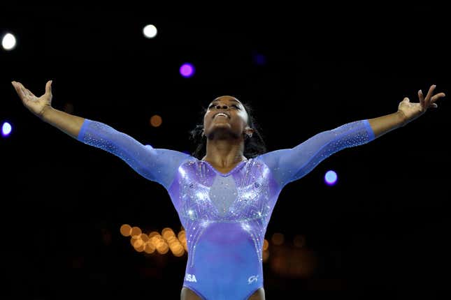 VICTORY IS HERS: On Oct. 13, Simone Biles became the gymnast with the most medals earned at the world championship level at the World Gymnastics Championship in Stuttgart, Germany