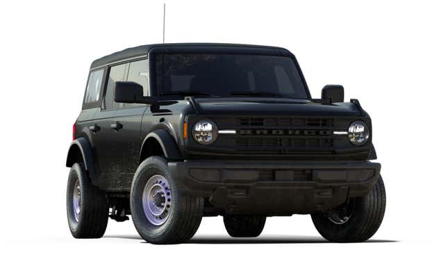 A Base Bronco on 30" tires.