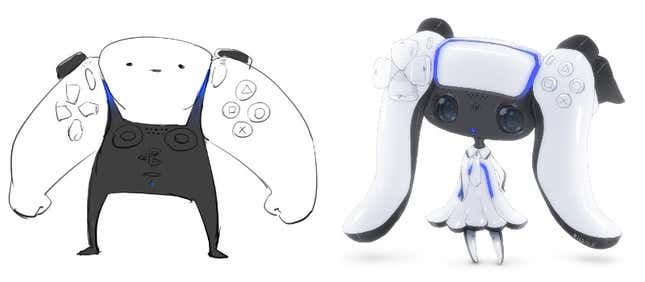 Image for article titled The PS5 Controller Reimagined As Cute Characters And Human Personifications