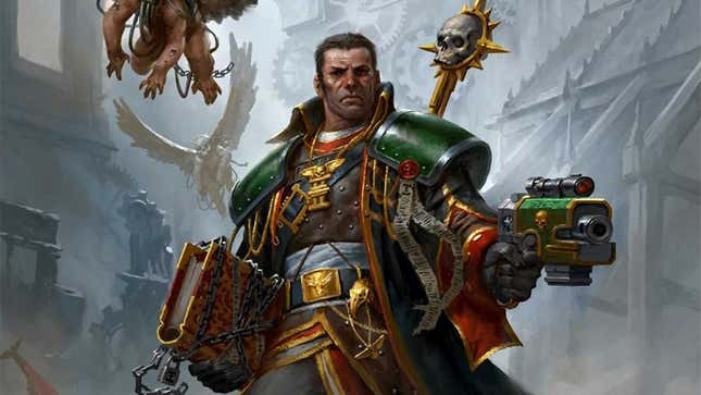 Eisenhorn, agent of the Ordo Xenos, in his “younger” days.