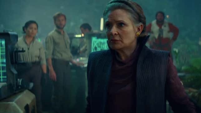 General Organa shepherd’s the Resistance’s final stand.