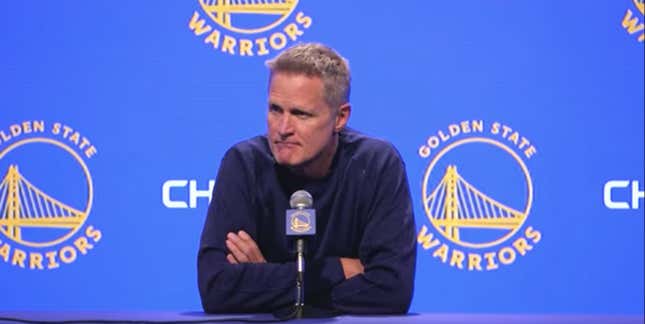 Image for article titled Steve Kerr Reminds Us Who The NBA&#39;s Unifying Powers Really Serve
