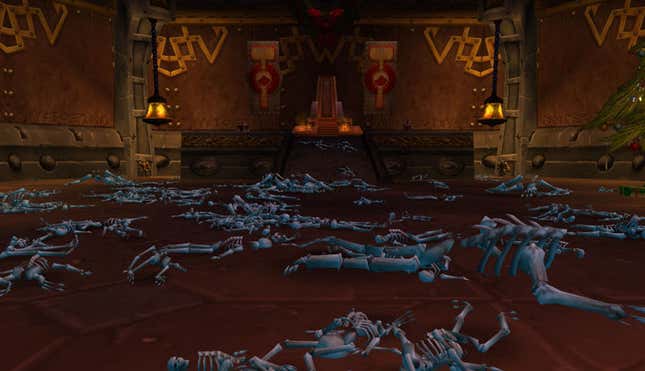 Image for article titled Sorry, You Can&#39;t Spell Out Messages With Skeletons In WoW Classic