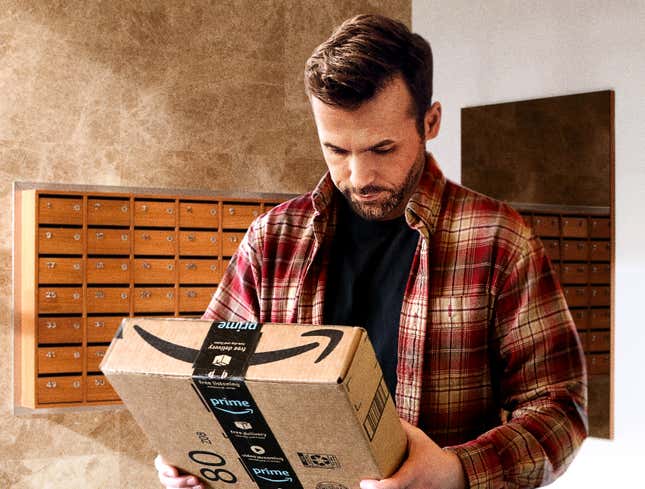 Image for article titled Man Who Didn’t Order Anything Online Still Checks Name On Package Just In Case Amazon Sent Him A Little Present