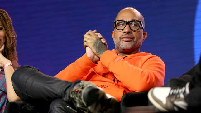 Kenya Barris speaks onstage at the REVOLT X AT&amp;T Host REVOLT Summit In Los Angeles on Oct. 27, 2019, in Los Angeles.