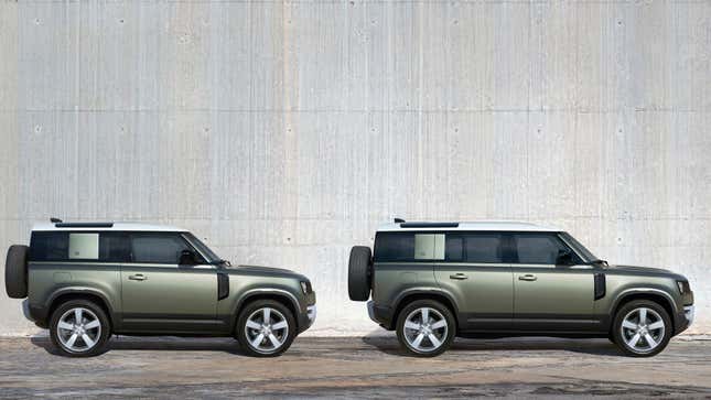 Image for article titled The 2020 Land Rover Defender 90 Offers A Huge Fake Pillar And It's Just Bizarre