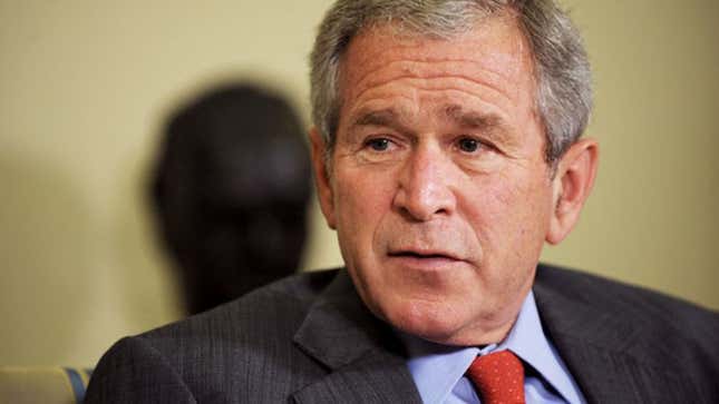 Image for article titled Bush: &#39;Can I Stop Being President Now?&#39;