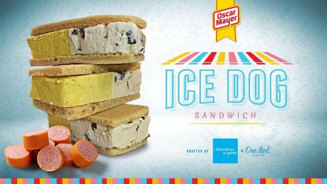 Imagen para el artículo titulado Oscar Mayer anuncia el helado Ice Dog Sandwich, y es exactamente lo que estás pensando
