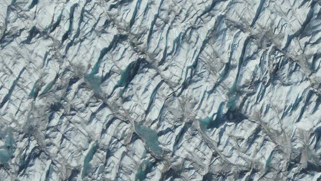 An ice sheet on Greenland.