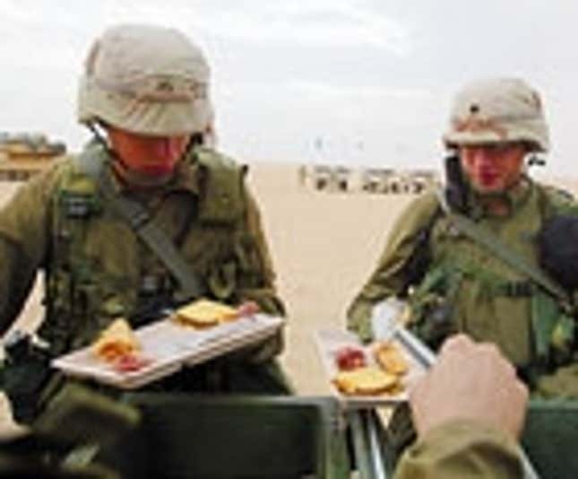 Image for article titled Vegan Soldier Keeps Asking Everyone If They Want Their Bread