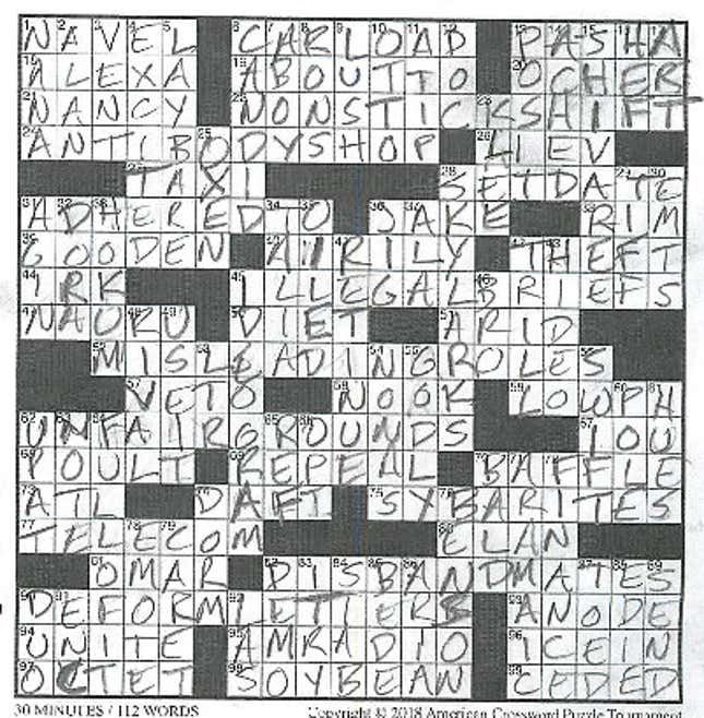 gawker crossword