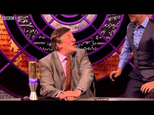 Stephen Fry Shows Us How To Make (And Spill) a Temporary Lava Lamp
