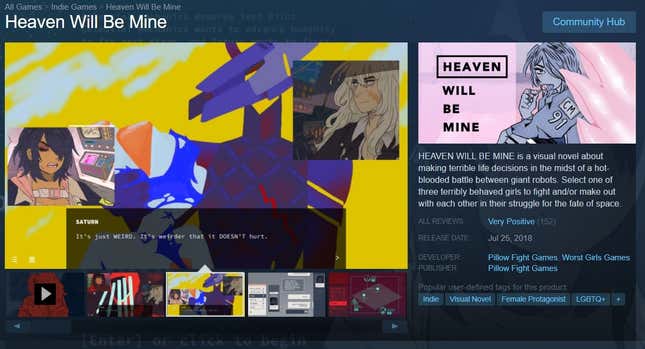 Image for article titled Steam Finally Adds Official LGBTQ+ Tag For Games