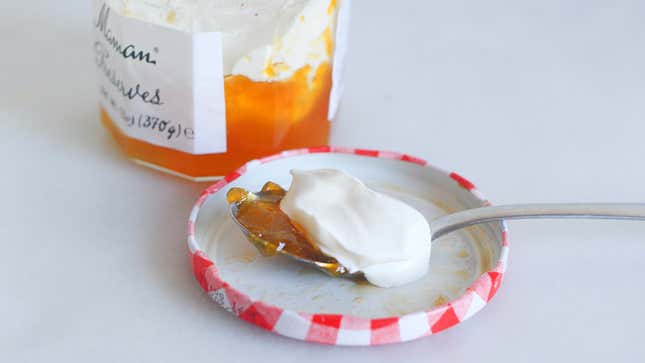 Image for article titled Make Your Own Fruit-on-the-Bottom Yogurt With an Almost-Empty Jam Jar