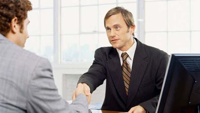 Image for article titled Report: Employers Know Within First 5 Minutes Of Job Interview Whether They Will Murder Applicant