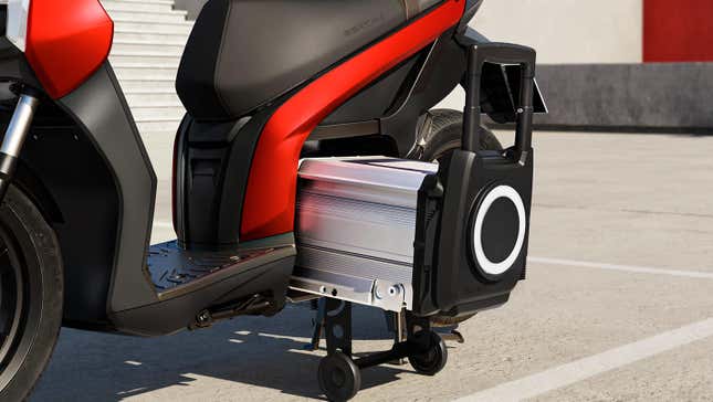 Image for article titled SEAT Makes An E-Scooter Now And The Battery Is Adorable