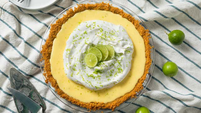 Image for article titled The Easiest Key Lime Pie Only Has Three Ingredients