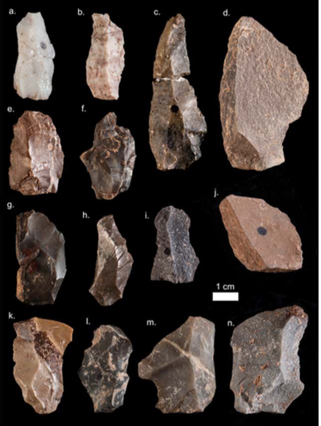 Flints from Jebel Irhoud.