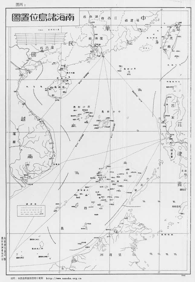 The dashed-line map of 1947.