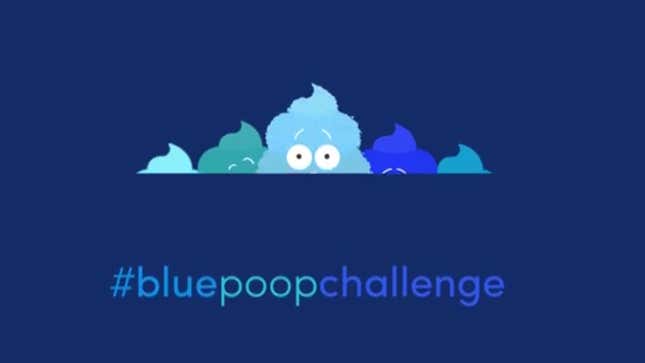Image for article titled Produce some blue poop super-fast and impress all your friends