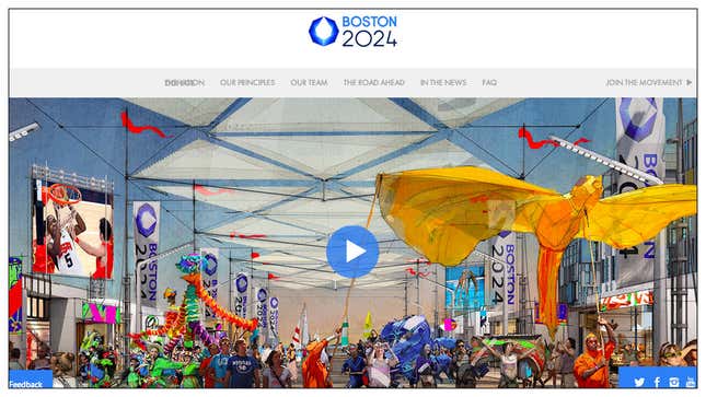 Image for article titled The US Olympics 2024 bid logo looks like the Chase Bank emblem
