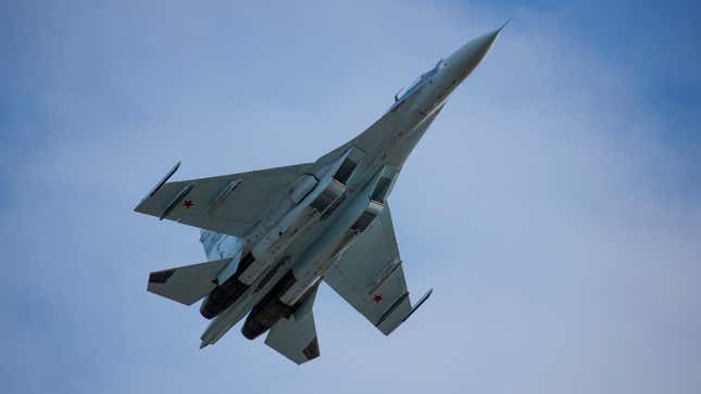 Photo of Russian Sukhoi Su-27 fighter jet
