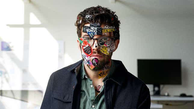 Image for article titled IT Guy Requests Employees Stop Placing Difficult-To-Remove Stickers On Him
