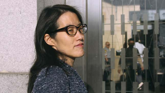 Ellen Pao arrives at court in San Francisco, California on Mar. 3, 2015.