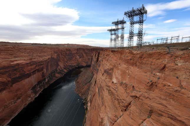 Severe drought grips parts of the Western United States and water levels at Lake Powell have dropped to their lowest level since the lake was created by damming the Colorado River in 1963.