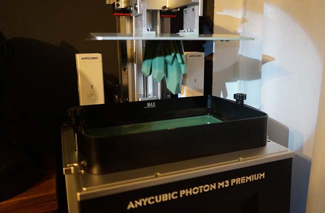 Una prueba de impresión de la impresora 3D Anycubic Photon M3 Premium